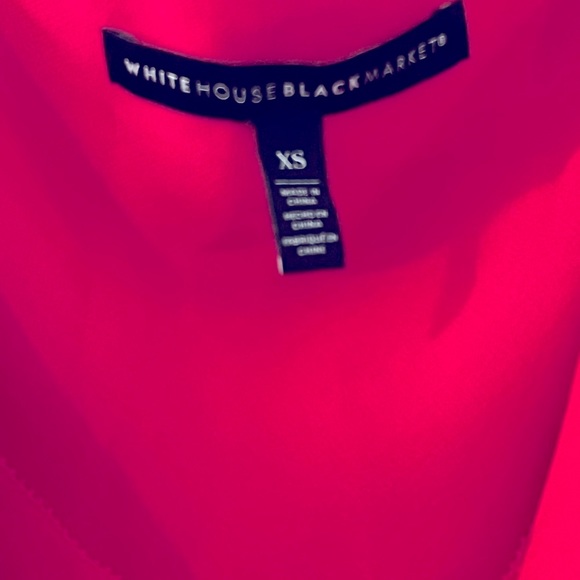 Bright Pink White House Black Market Blouse. - Picture 2 of 3